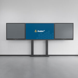 Sada-interaktívny monitor + 2x blackboard na elektrickom zdvihu 17