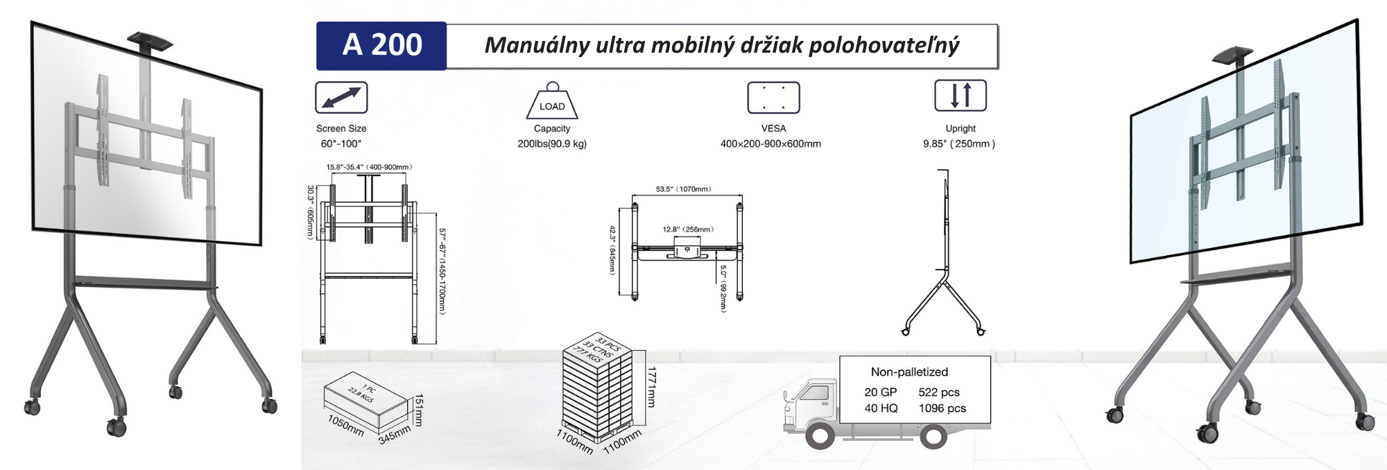 Mobilný manuálny posuv AIT200 29